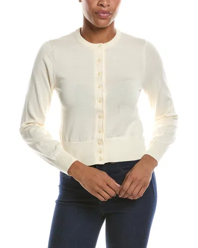 Madewell Button Front Cardigan In White