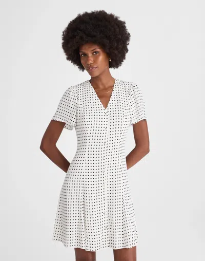 Madewell Button-front Mini Dress In White