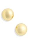 Madewell Button Stud Earrings In Gold