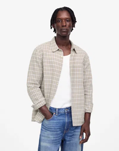 Madewell Button-up Shirt In Yellow