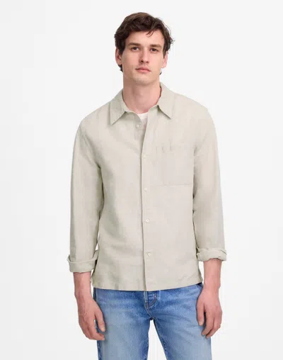Madewell Button-up Shirt In Oat