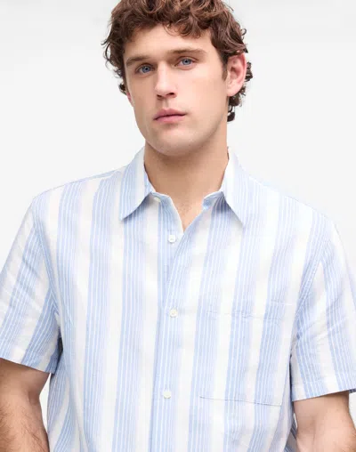 Madewell Button-up Short-sleeve Shirt In Blue