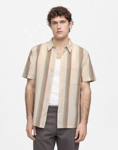 Madewell Button-up Short-sleeve Shirt In Vintage Ivory