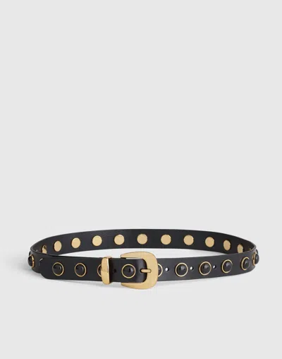 MADEWELL CABOCHON-STUDDED LEATHER WESTERN BELT