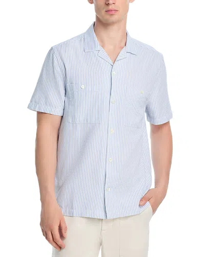 Madewell Camp Collar Short-sleeve Shirt In Hydrangea