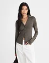 Madewell Camp Long-sleeve Top In Gray