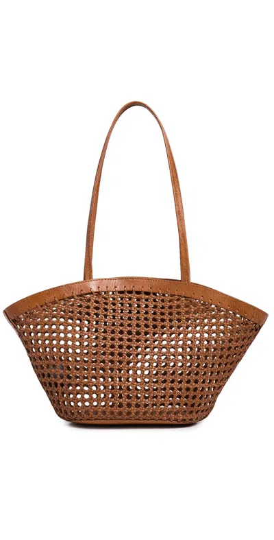 Madewell Caning Market Tote Toasted Coconut In Brown