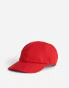 Madewell Canvas Baseball Hat In Red