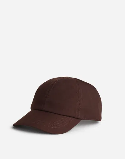 Madewell Canvas Baseball Hat In Brown