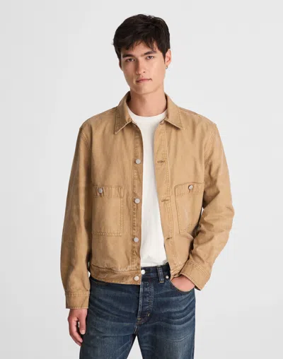 Madewell Canvas Western Jacket In Brown