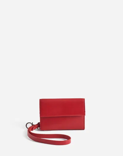 Madewell Card Case Wristlet In Bright Ember