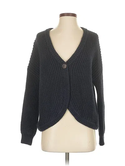 Pre-owned Madewell Cardigan Sweater In Black