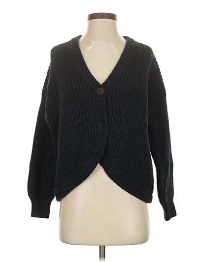 Pre-owned Madewell Cardigan Sweater In Black