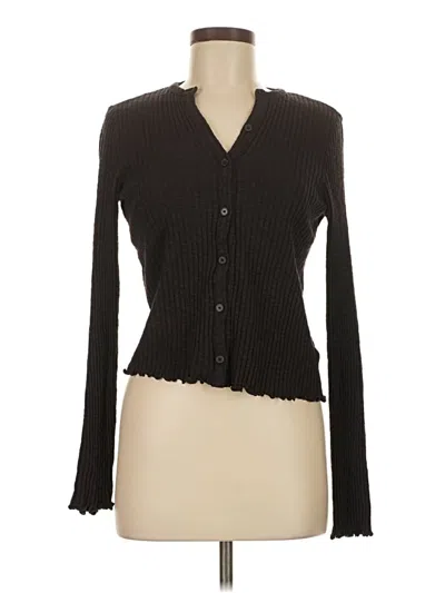 Pre-owned Madewell Cardigan Sweater In Black