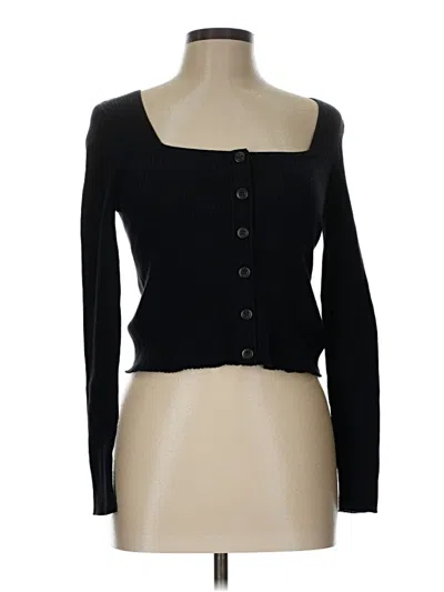 Pre-owned Madewell Cardigan Sweater In Black