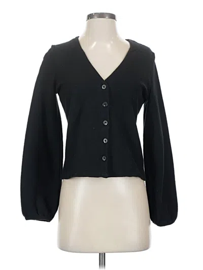Pre-owned Madewell Cardigan Sweater In Black