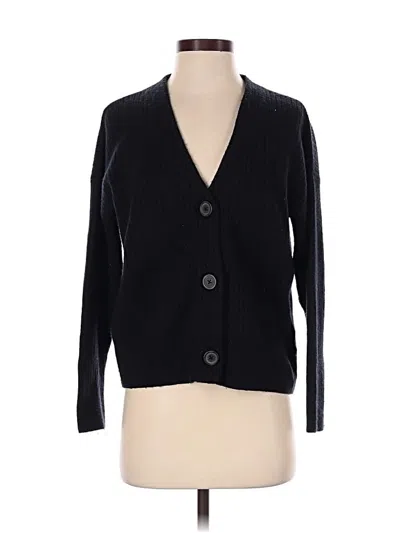 Pre-owned Madewell Cardigan Sweater In Black
