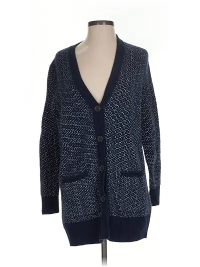 Pre-owned Madewell Cardigan Sweater In Blue