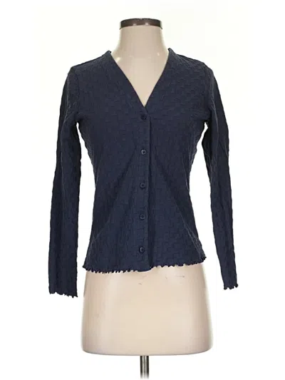 Pre-owned Madewell Cardigan Sweater In Blue