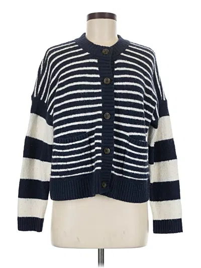 Pre-owned Madewell Cardigan Sweater In Blue