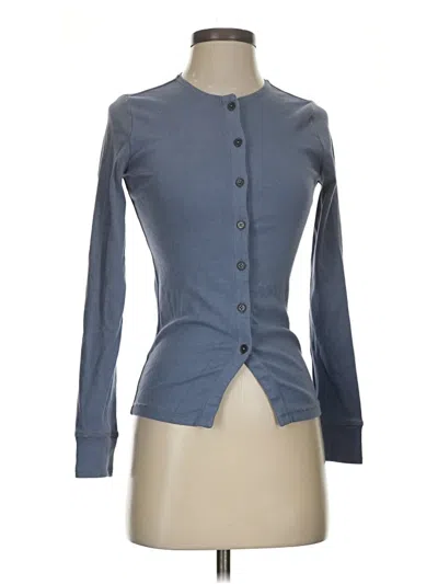 Pre-owned Madewell Cardigan Sweater In Blue