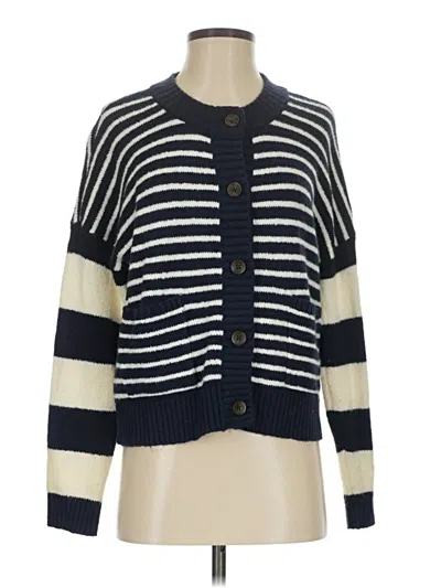 Pre-owned Madewell Cardigan Sweater In Blue