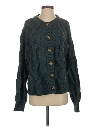Pre-owned Madewell Cardigan Sweater In Blue
