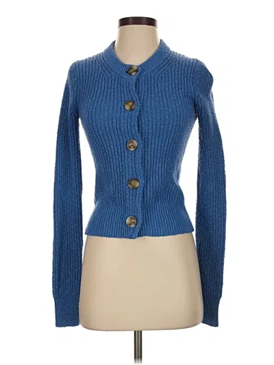 Pre-owned Madewell Cardigan Sweater In Blue