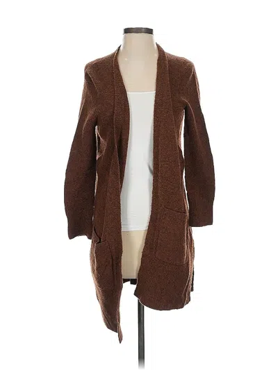 Pre-owned Madewell Cardigan Sweater In Brown