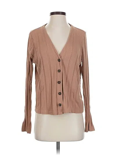 Pre-owned Madewell Cardigan Sweater In Brown