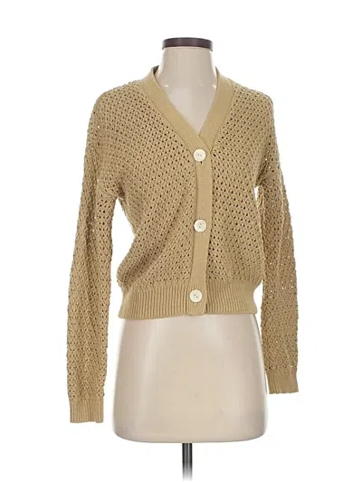Pre-owned Madewell Cardigan Sweater In Brown