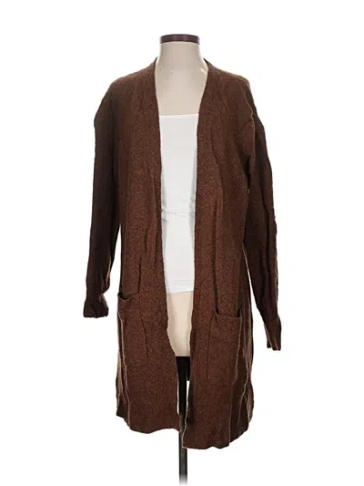 Pre-owned Madewell Cardigan Sweater In Brown