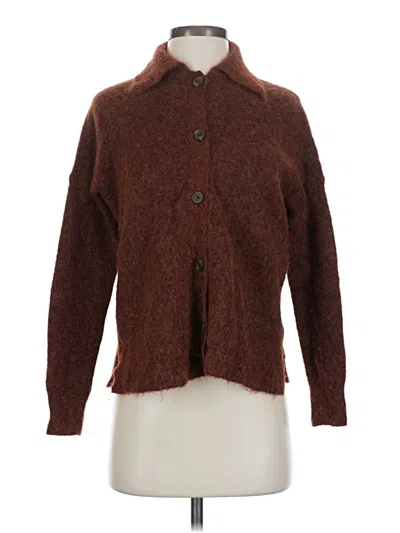 Pre-owned Madewell Cardigan Sweater In Brown
