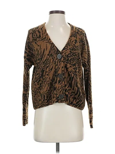Pre-owned Madewell Cardigan Sweater In Brown