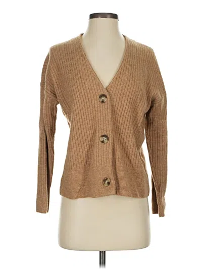 Pre-owned Madewell Cardigan Sweater In Brown