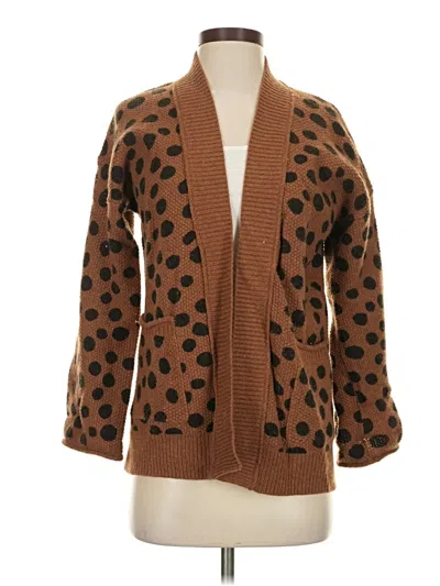 Pre-owned Madewell Cardigan Sweater In Brown