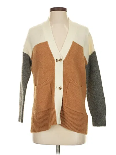 Pre-owned Madewell Cardigan Sweater In Brown