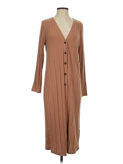 Pre-owned Madewell Cardigan Sweater In Brown