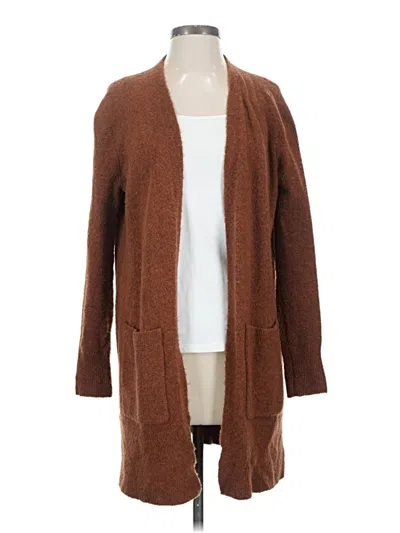 Pre-owned Madewell Cardigan Sweater In Brown