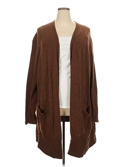 Pre-owned Madewell Cardigan Sweater In Brown
