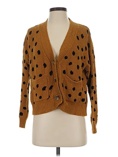 Pre-owned Madewell Cardigan Sweater In Brown