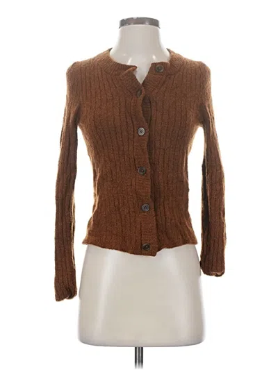 Pre-owned Madewell Cardigan Sweater In Brown