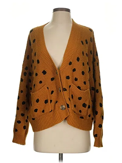 Pre-owned Madewell Cardigan Sweater In Brown