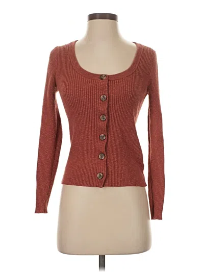 Pre-owned Madewell Cardigan Sweater In Brown