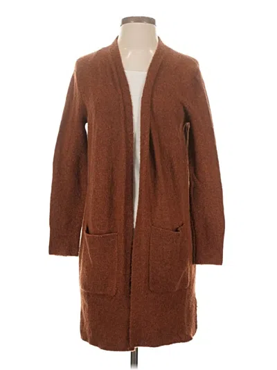 Pre-owned Madewell Cardigan Sweater In Brown