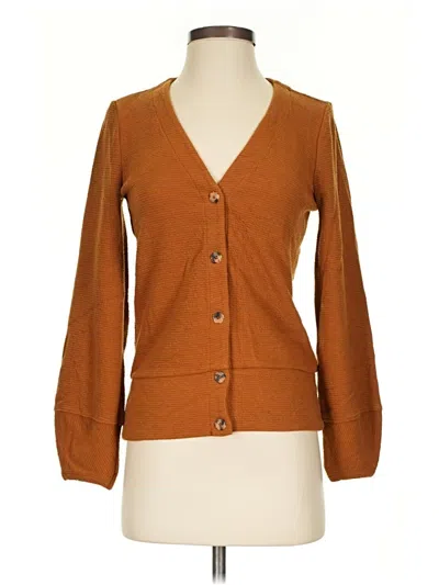 Pre-owned Madewell Cardigan Sweater In Brown