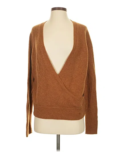 Pre-owned Madewell Cardigan Sweater In Brown