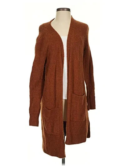 Pre-owned Madewell Cardigan Sweater In Brown