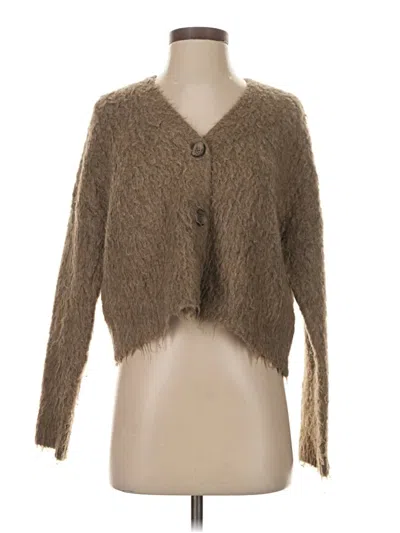 Pre-owned Madewell Cardigan Sweater In Brown