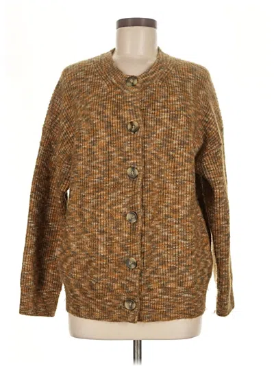 Pre-owned Madewell Cardigan Sweater In Brown